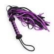X-CITE PU WHIP BLACK PURPLE